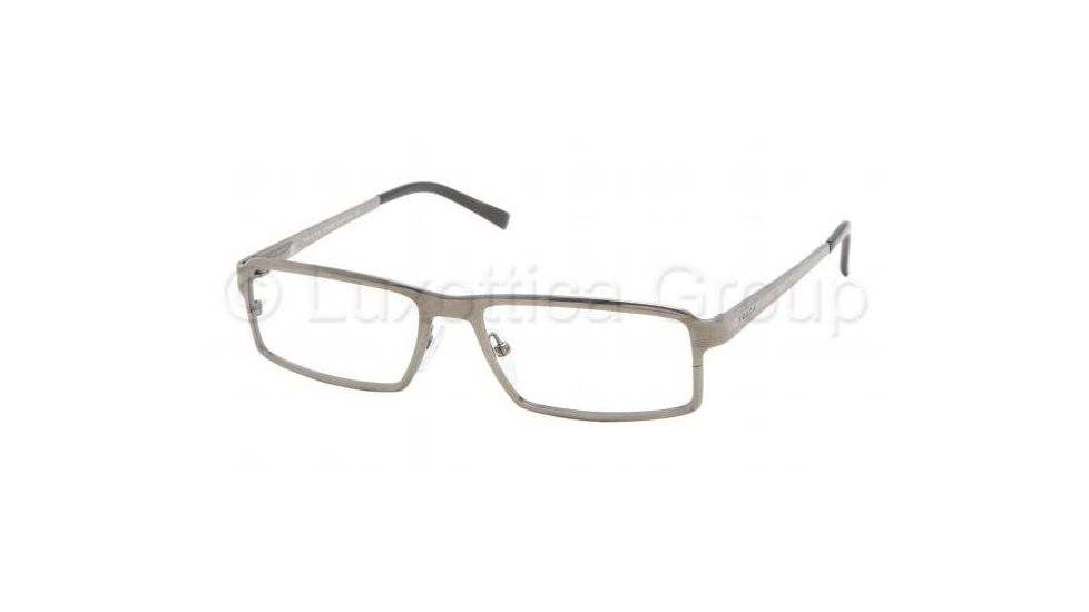 Prada PR59LV Eyeglasses Styles - Shiny Gun Metal Frame w/Non-Rx 53 mm Diameter Lenses, 5AV1O1-5315