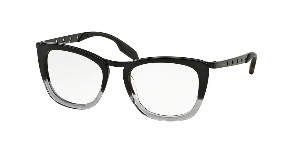 Prada PR60RV Eyeglass Frames TV71O1-51 - Black Gradient Grey Frame