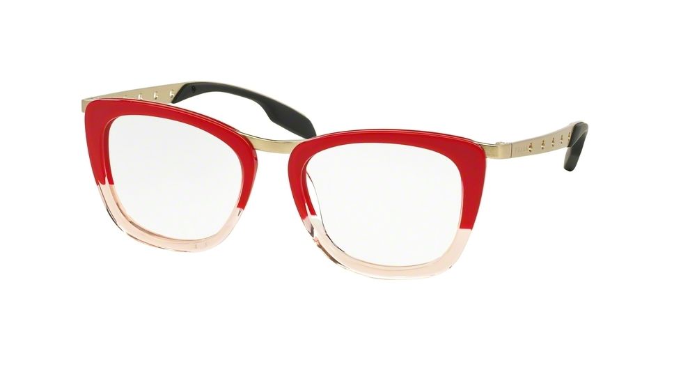 Prada PR60RV Eyeglass Frames TWA1O1-51 - Red Gradient Opal Frame