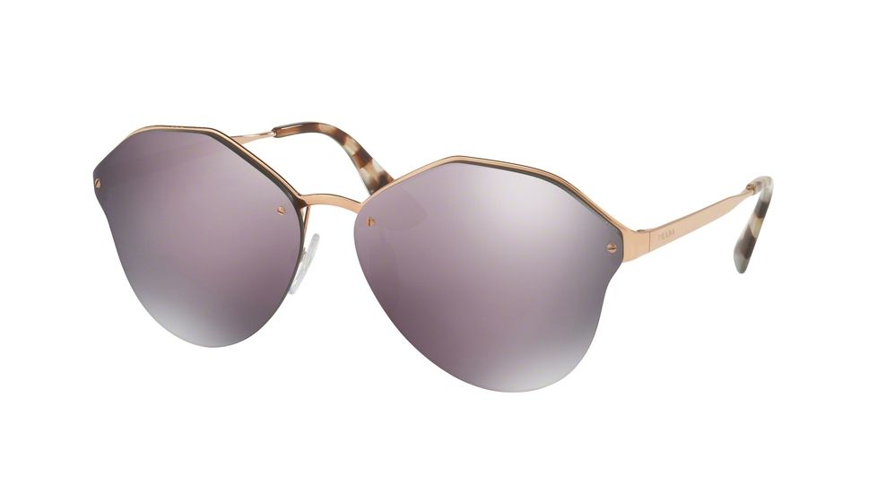 Prada PR64TS Bifocal Prescription Sunglasses PR64TS-SVF5T0-66 - Lens Diameter 66 mm, Frame Color Pink Gold