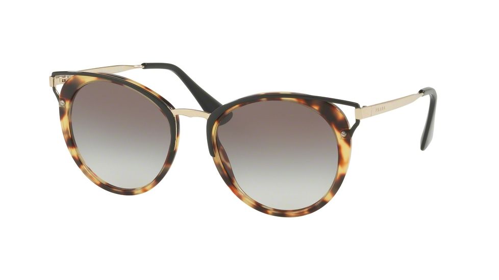 Prada PR66TS Single Vision Prescription Sunglasses PR66TS-7S00A7-54 - Lens Diameter 54 mm, Frame Color Medium Havana