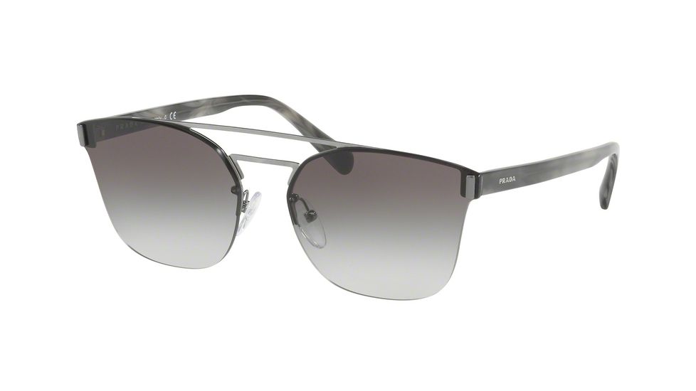 Prada PR67TS Progressive Prescription Sunglasses PR67TS-5AV0A7-63 - Lens Diameter 63 mm, Frame Color Gunmetal