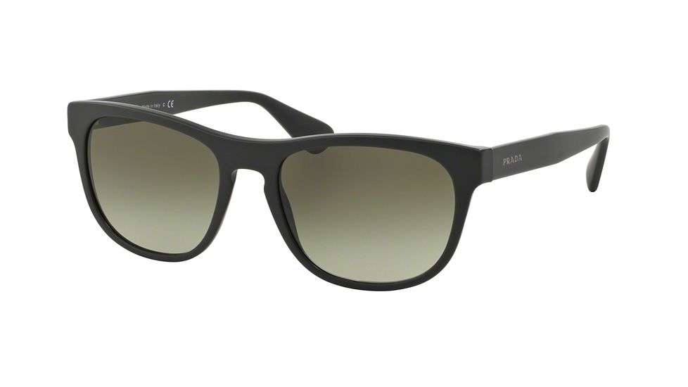 PRADA LOGO PR14RS Single Vision Prescription Sunglasses PR14RS-TKM4M1-57 - Lens Diameter 57 mm, Frame Color Matte Grey