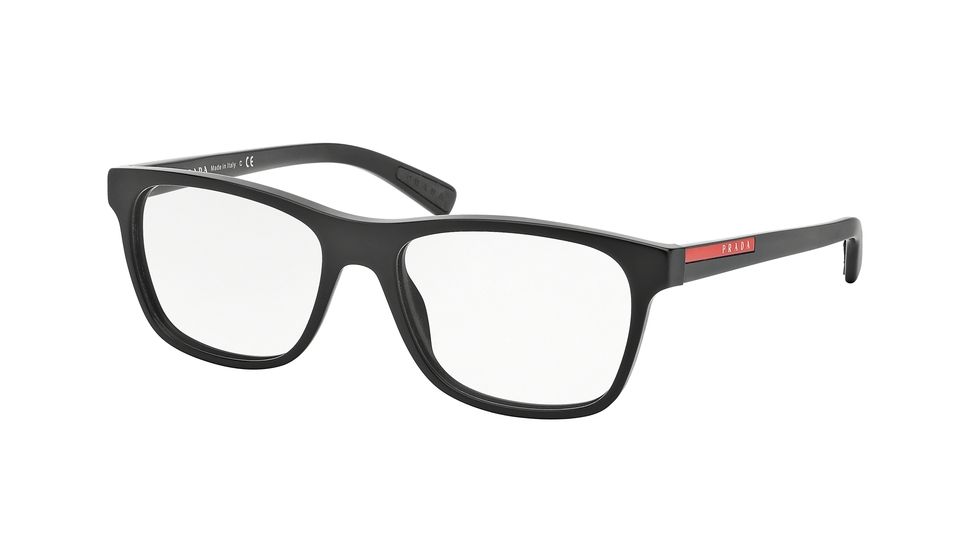 Prada PS01FVA Bifocal Prescription Eyeglasses 1BO1O1-55 - Matte Black Frame