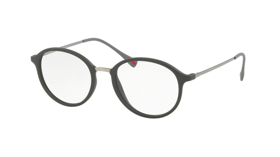 Prada PS01IV Eyeglass Frames TFZ1O1-51 - Grey Rubber Frame