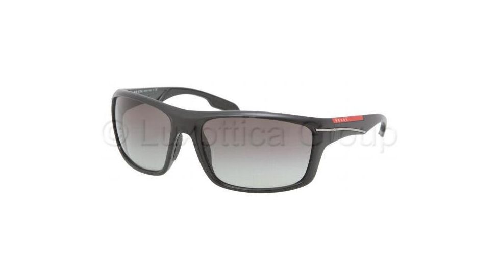 Prada PS01NS Single Vision Prescription Sunglasses PS01NS-1BO3M1-6318 - Lens Diameter 63 mm, Frame Color Demi Shiny Black