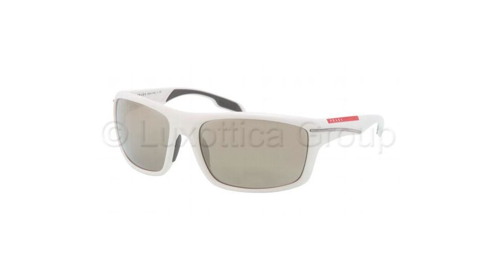Prada PS01NS Prescription Sunglasses PS01NS-NAV1C0-6318 - Lens Diameter 63 mm, Frame Color White Demi Shiny