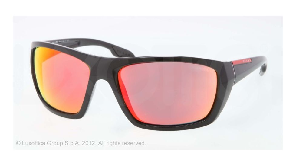 Prada PS01OS Single Vision Prescription Sunglasses PS01OS-1AB6Y1-61 - Lens Diameter 61 mm, Lens Diameter 61 mm, Frame Color Black