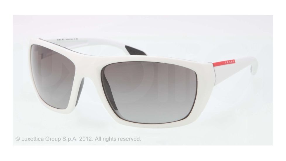 Prada PS01OS Single Vision Prescription Sunglasses PS01OS-AAI3M1-61 - Lens Diameter 61 mm, Lens Diameter 61 mm, Frame Color Talc