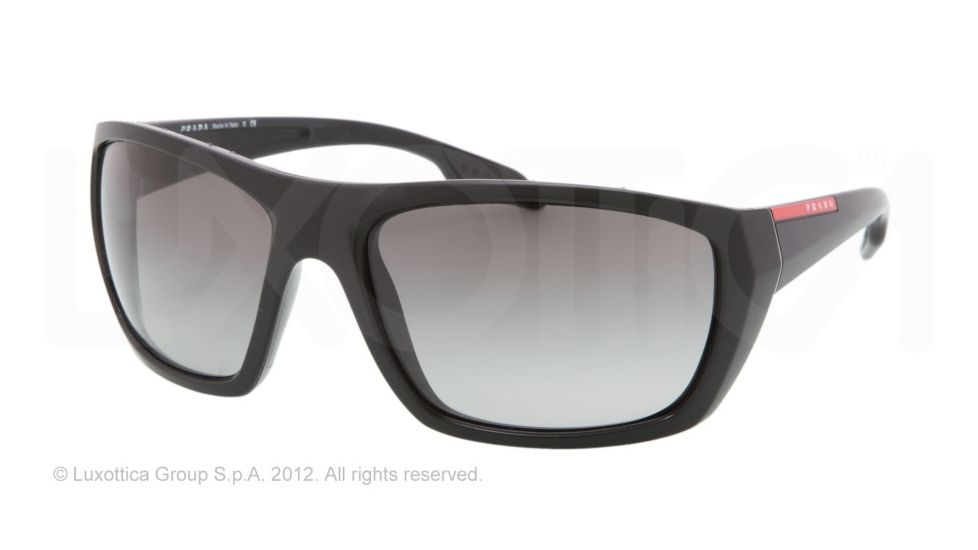 Prada PS01OS Single Vision Prescription Sunglasses PS01OS-FAD3M1-61 - Lens Diameter 61 mm, Frame Color Matte Black