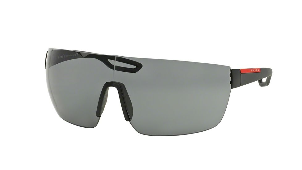 Prada PS01QS Sunglasses TIG3C2-38 - Matte Black Frame, Dark Grey Lenses
