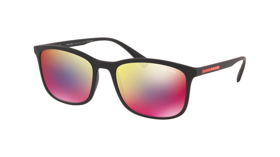 Prada PS01TS Sunglasses DG09Q1-56 - , Dark Grey Mirror Blue/red Lenses