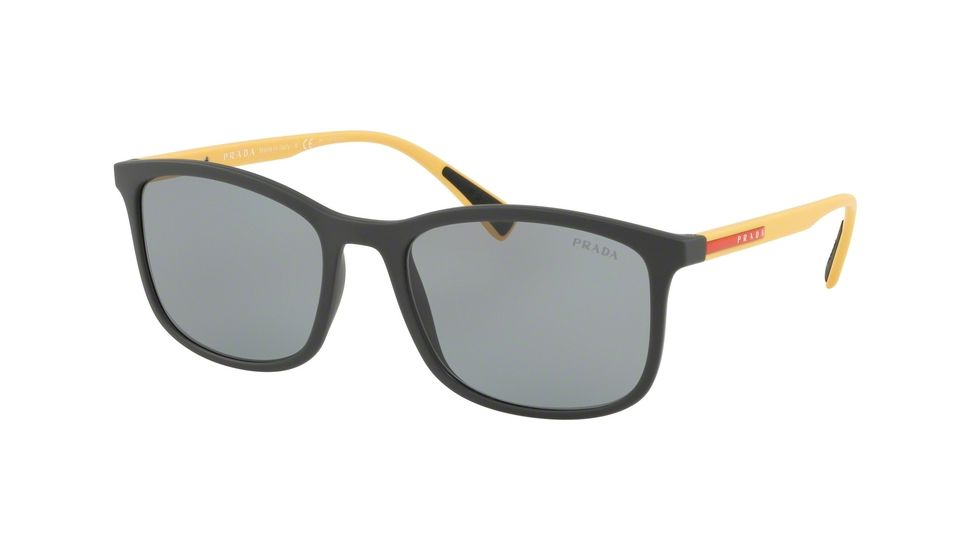 Prada PS01TS Sunglasses TFZ3C2-56 - Grey Rubber Frame, Grey Lenses