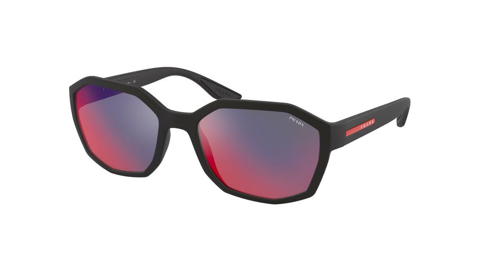 Prada PS02VS Sunglasses DG09Q1-57 - , Dark Grey Mirror Blue/red Lenses