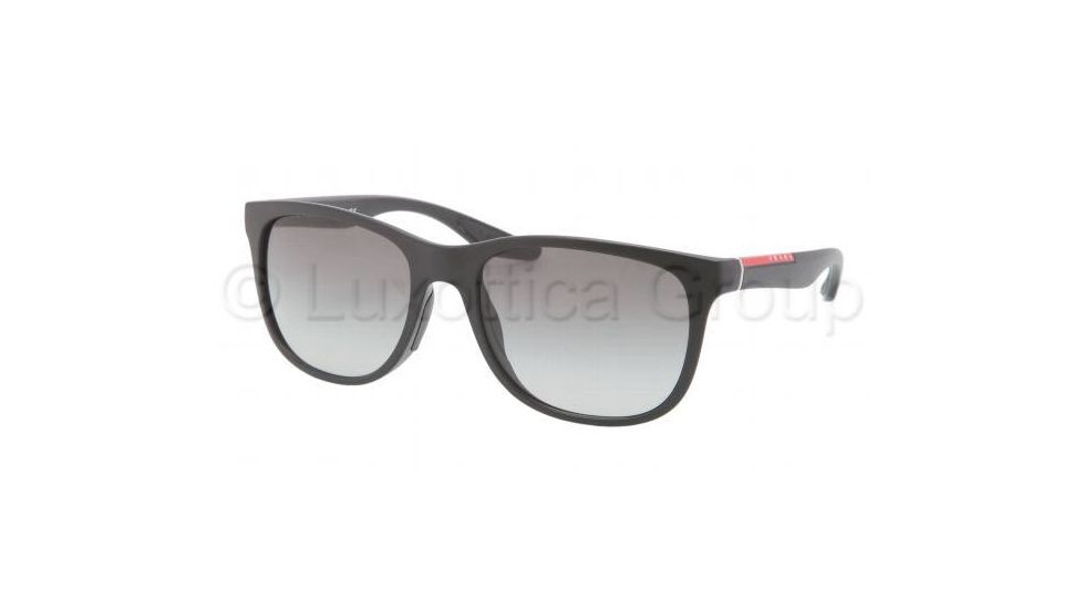Prada PS03OS Single Vision Prescription Sunglasses PS03OS-1BO3M1-5518 - Lens Diameter 55 mm, Frame Color Demi Shiny Black
