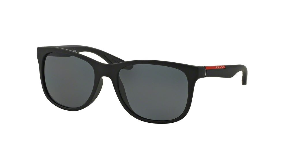 Prada PS03OS Prescription Sunglasses PS03OS-DG05Z1-55 - Lens Diameter 55 mm, Frame Color Black Rubber