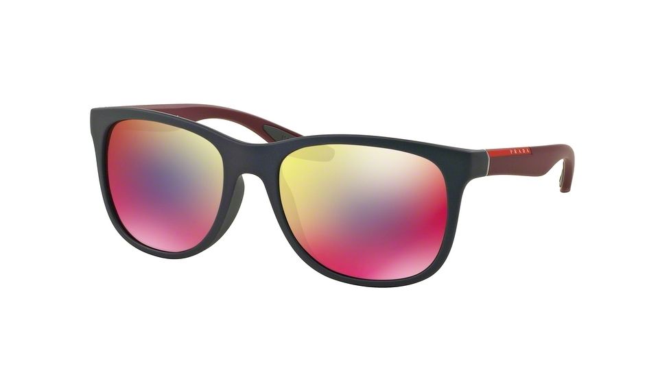 Prada PS03OS Prescription Sunglasses PS03OS-UBX9Q1-55 - Lens Diameter 55 mm, Frame Color Shot Grey Rubber