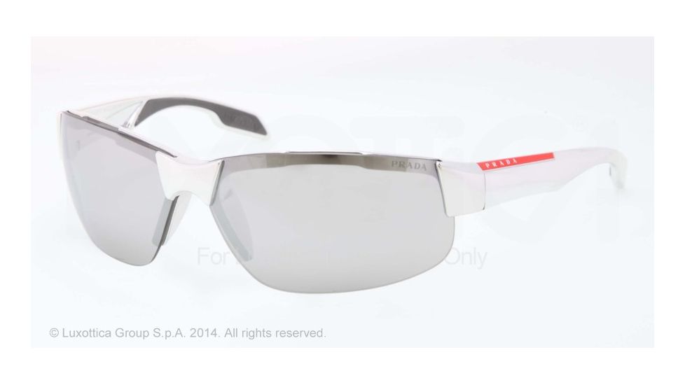 Prada PS03PS Sunglasses DHA2B0-71 - Chrome Frame, Mirror Silver Lenses