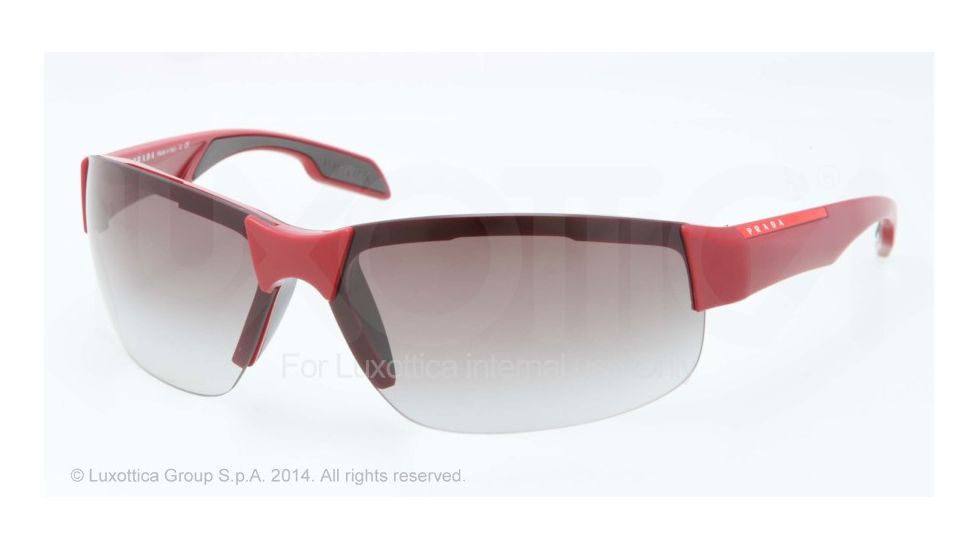 Prada PS03PS Sunglasses ROX0A7-71 - Bordeaux Demi Shiny Frame, Grey Gradient Lenses