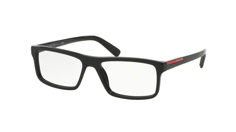 Prada PS04GV Bifocal Prescription Eyeglasses 1AB1O1-53 - Black Frame