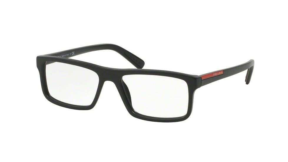 Prada PS04GV Bifocal Prescription Eyeglasses 1BO1O1-55 - Matte Black Frame