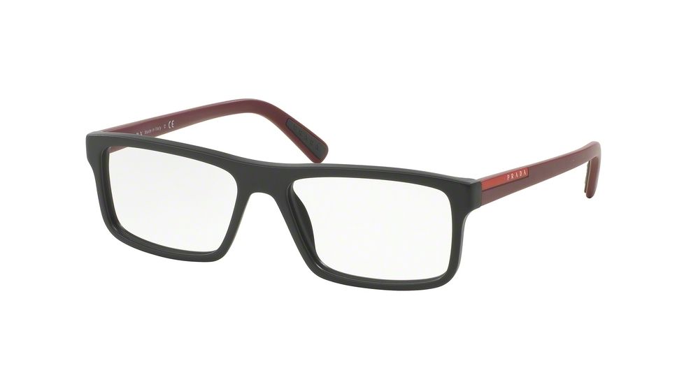 Prada PS04GV Bifocal Prescription Eyeglasses TKM1O1-53 - Matte Grey Frame