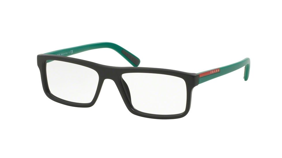 Prada PS04GV Bifocal Prescription Eyeglasses UB31O1-53 - Matte Brown Frame