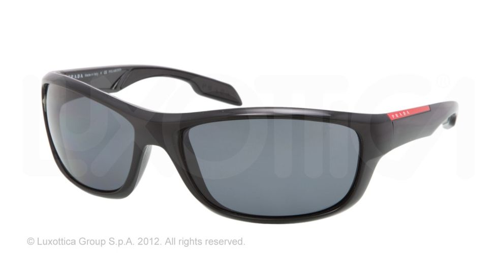 Prada PS04NS Progressive Prescription Sunglasses PS04NS-1AB5Z1-65 - Lens Diameter 65 mm, Frame Color Black