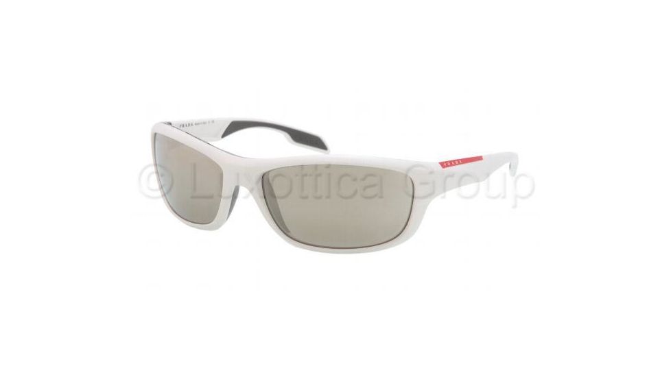 Prada PS04NS Progressive Prescription Sunglasses PS04NS-AAI1C0-6517 - Lens Diameter 65 mm, Frame Color White Sand