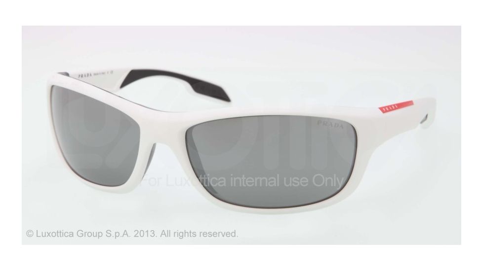 Prada PS04NS Progressive Prescription Sunglasses PS04NS-AAI7W1-65 - Lens Diameter 65 mm, Frame Color Matte White