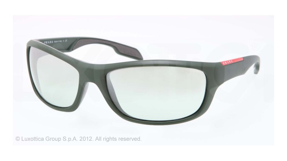 Prada PS04NS Progressive Prescription Sunglasses PS04NS-DHC2C0-65 - Lens Diameter 65 mm, Frame Color Green
