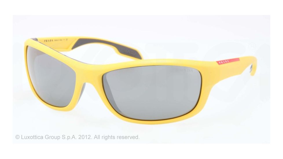 Prada PS04NS Progressive Prescription Sunglasses PS04NS-DHD7W1-65 - Lens Diameter 65 mm, Frame Color Yellow