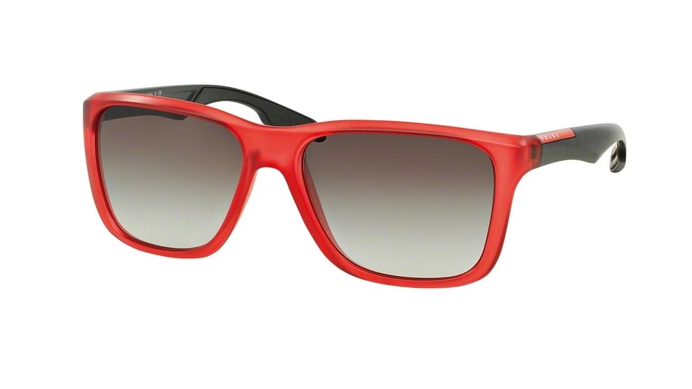 Prada PS04OS Bifocal Prescription Sunglasses PS04OS-UAA0A7-59 - Lens Diameter 59 mm, Frame Color Matte Red