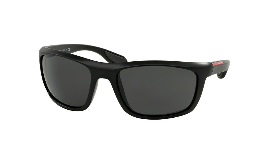 Prada PS04PS Progressive Prescription Sunglasses PS04PS-1BO1A1-62 - Lens Diameter 62 mm, Frame Color Black Demi Shiny