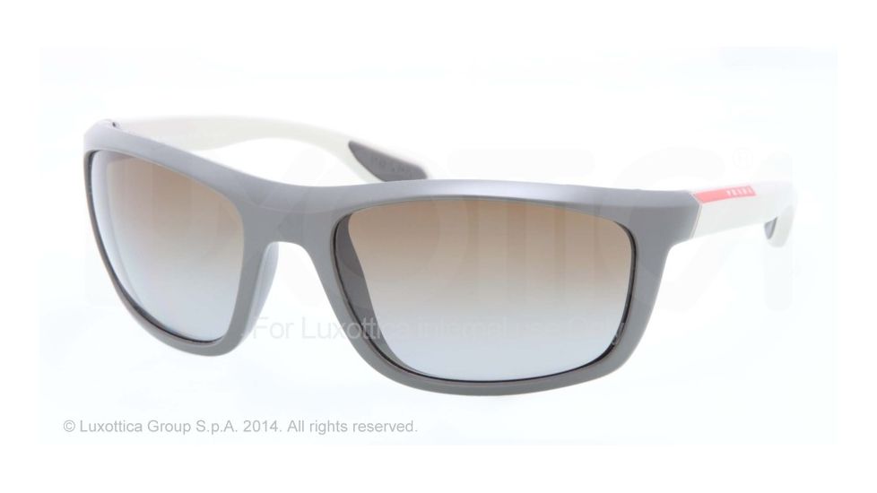 Prada PS04PS Progressive Prescription Sunglasses PS04PS-SL96E1-62 - Lens Diameter 62 mm, Frame Color Grey Demi Shiny