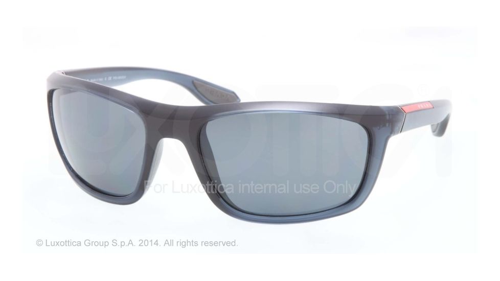 Prada PS04PS Progressive Prescription Sunglasses PS04PS-SMA5Z1-62 - Lens Diameter 62 mm, Frame Color Grey Demi Shiny