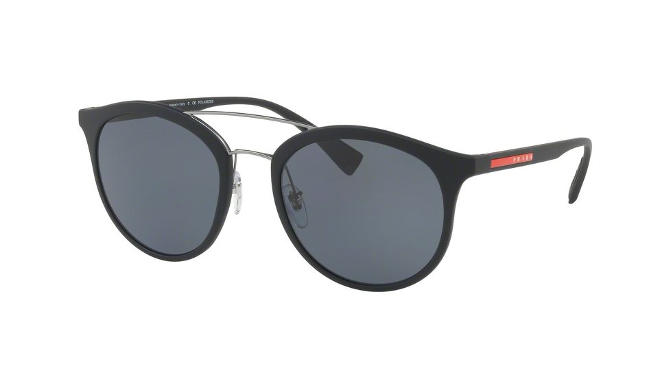 Prada PS04RS Progressive Prescription Sunglasses PS04RS-DG05Z1-54 - Lens Diameter 54 mm, Frame Color Black Rubber