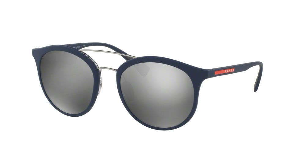 Prada PS04RS Progressive Prescription Sunglasses PS04RS-TFY7W1-54 - Lens Diameter 54 mm, Frame Color Blue Rubber
