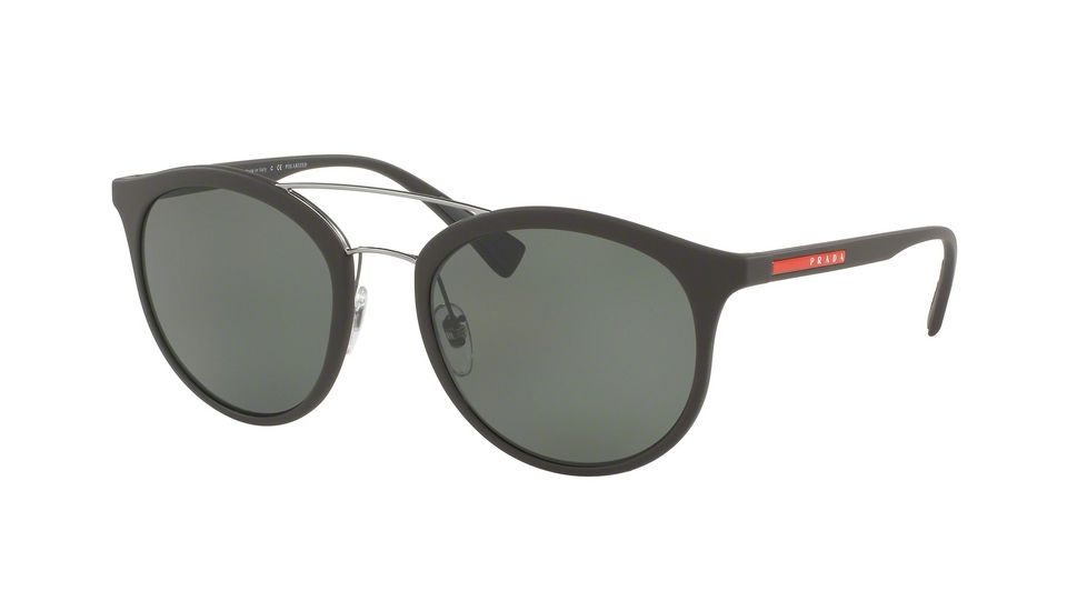 Prada PS04RS Progressive Prescription Sunglasses PS04RS-UB05X1-54 - Lens Diameter 54 mm, Frame Color Brown Rubber