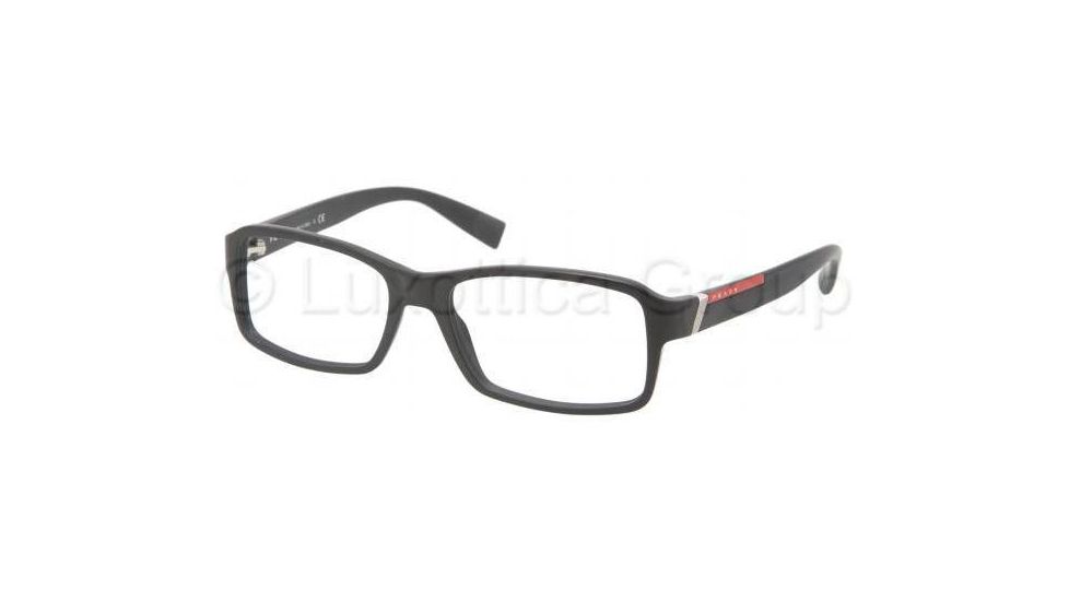 Prada PS05CV Bifocal Prescription Eyeglasses 1BO1O1-5417 - Matte Black Frame