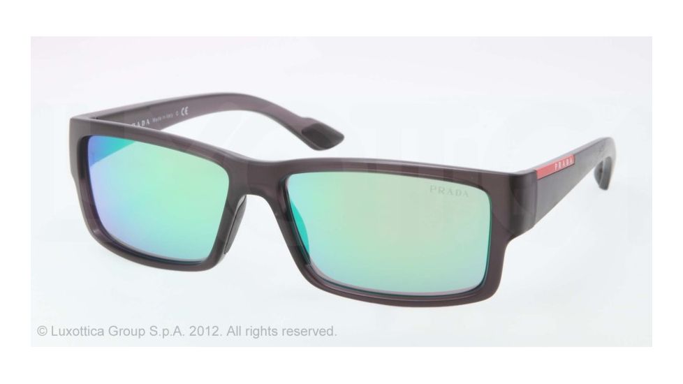 Prada PS05OS Single Vision Prescription Sunglasses PS05OS-NAR1M2-59 - Lens Diameter 59 mm, Lens Diameter 59 mm, Frame Color Gray Demi Shiny