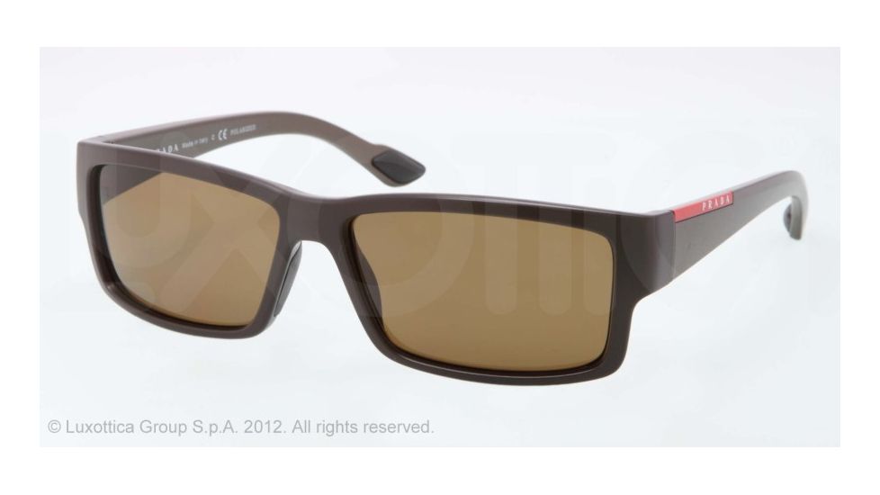 Prada PS05OS Single Vision Prescription Sunglasses PS05OS-NAS5Y1-59 - Lens Diameter 59 mm, Lens Diameter 59 mm, Frame Color Brown Demi Shiny