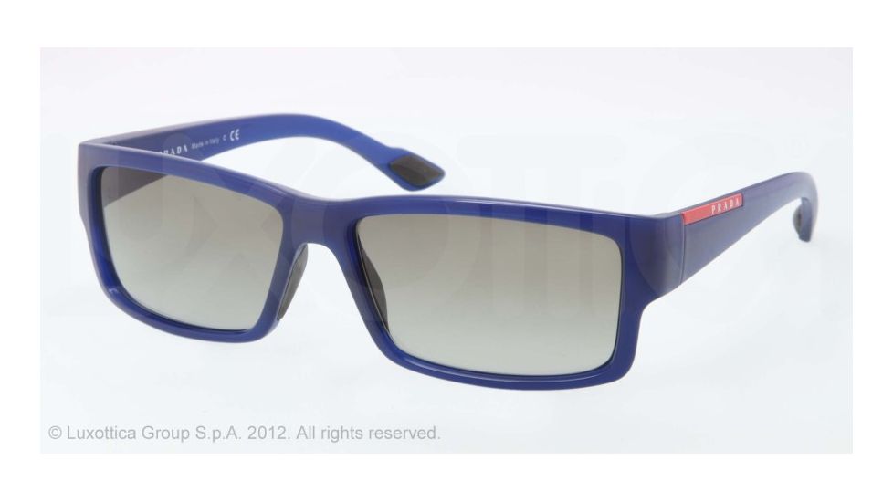 Prada PS05OS Single Vision Prescription Sunglasses PS05OS-OAI3M1-59 - Lens Diameter 59 mm, Lens Diameter 59 mm, Frame Color Blue