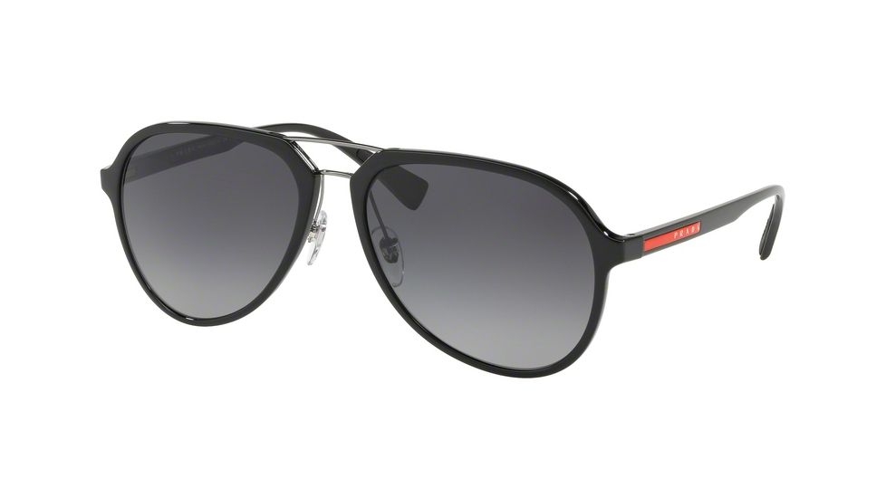 Prada PS05RS Progressive Prescription Sunglasses, 58mm, Black, PS05RS-1AB5W1-58-PRO