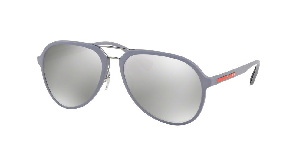 Prada PS05RS Progressive Prescription Sunglasses PS05RS-K3E2B0-58 - Lens Diameter 58 mm, Frame Color Grey Rubber