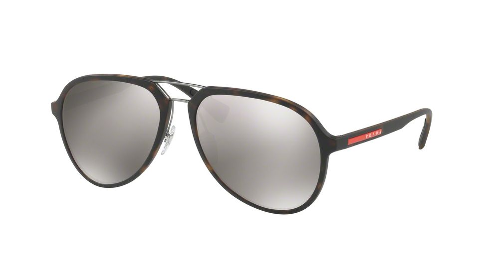 Prada PS05RS Progressive Prescription Sunglasses PS05RS-U615K0-58 - Lens Diameter 58 mm, Frame Color Havana Rubber