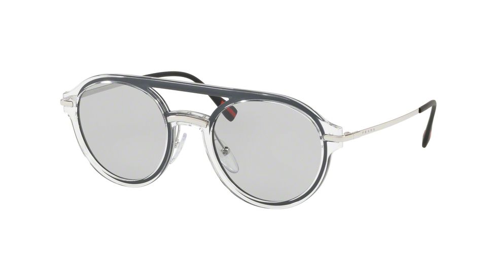 Prada PS05TS Prescription Sunglasses, 51mm, Crystal, PS05TS-1KP4Q1-51-SV