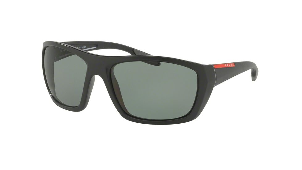 Prada PS06SS Single Vision Prescription Sunglasses PS06SS-1BO5X1-61 - Lens Diameter 61 mm, Frame Color Matte Black