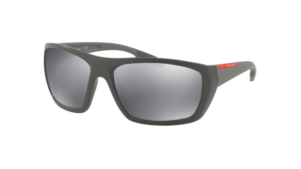Prada PS06SS Single Vision Prescription Sunglasses PS06SS-VY90D3-61 - Lens Diameter 61 mm, Frame Color Matte Grey