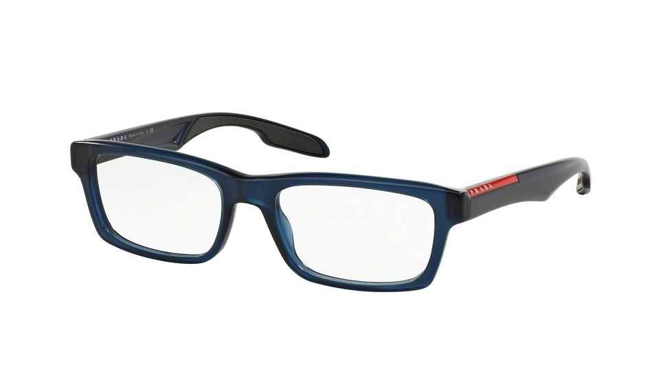 Prada PS07CV Prescription Eyeglasses SMI1O1-55 - Matte Avio Frame